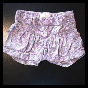 Girls 3T Old Navy purple flowered bloomer shorts
